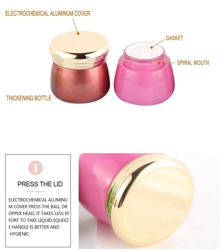 High Quality Glass Cosmetic Cream Container Bottle