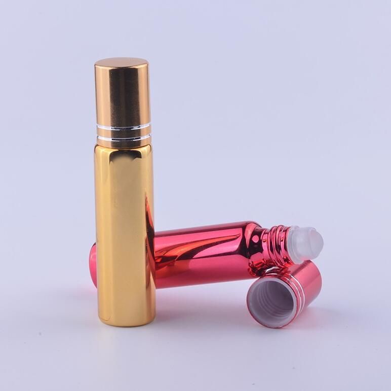 10ml UV Roll on Roller Bottles for Essential Oils Roll-on Refillable Perfume Bottle Deodorant Containers