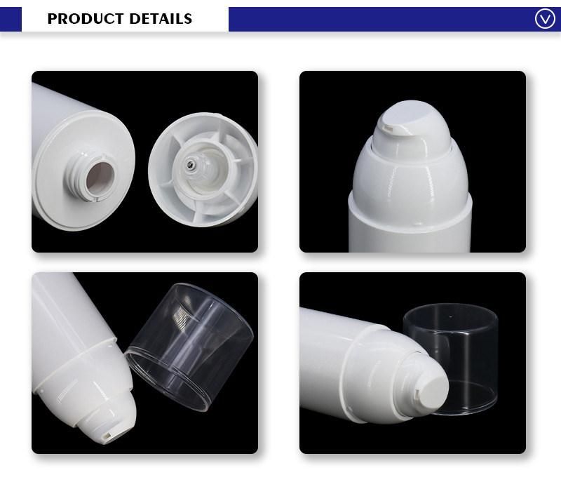 Custom Made Factory Supply Plastic Lotion Airless Bottles Cosmetic Packaging