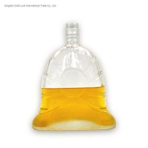 1800ml Large Volume Flat Wide Base Brandy Glass Bottles