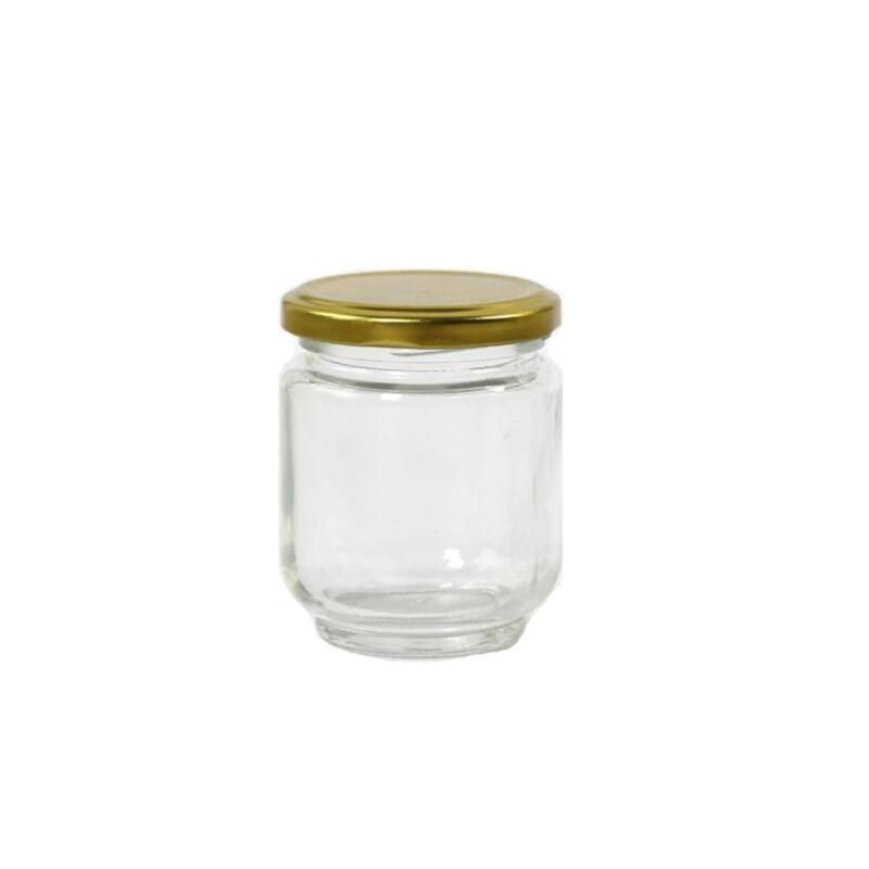 6.5oz 195ml Round Small Jam Honey Pickle Food Storage Jar Glass Jar with Lid