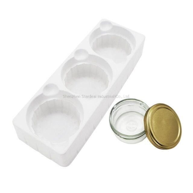 Custom Flocked Blister Tray Packaging Insert Cosmetic Cream