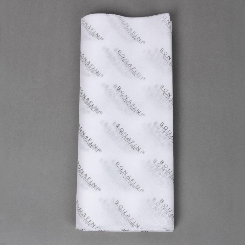 Wholesale Packaging Custom Logo Printed Flower Wrapping PVC Clear Anti Water Gift Tissue Paper