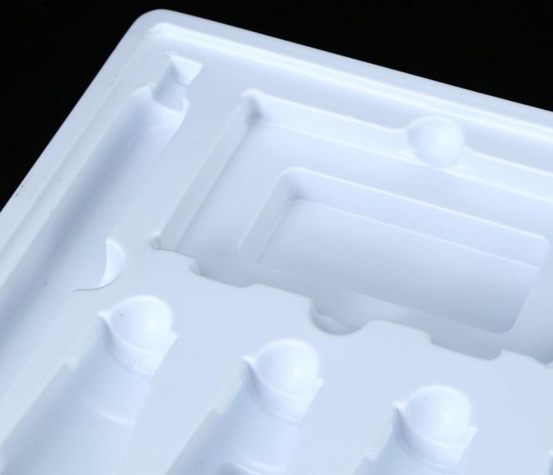 Customized High Quality White PS Cosmetic Packaging Tray