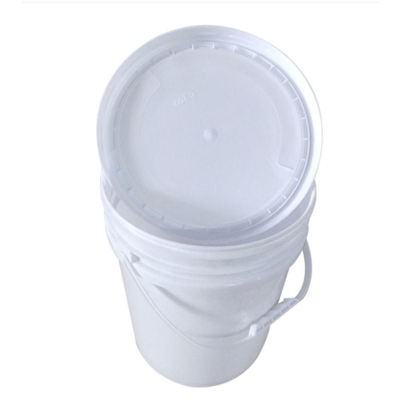 Industrial Plastic Pail White with Handle