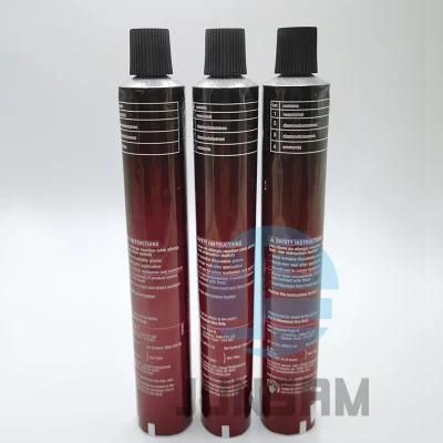 D28mm Aluminum Tube Plastic Screw Cap Cosmetic Packaging OEM Printing