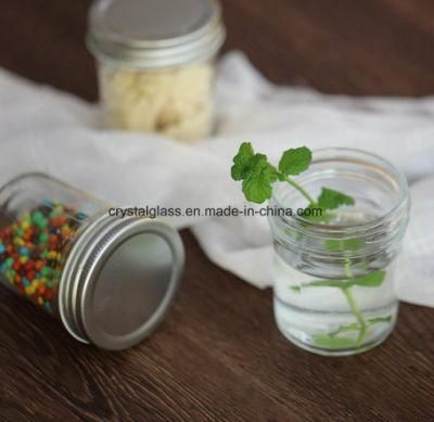 Wide Mouth Glass Mason Jar Clear Jar for Food, Candy, Canning
