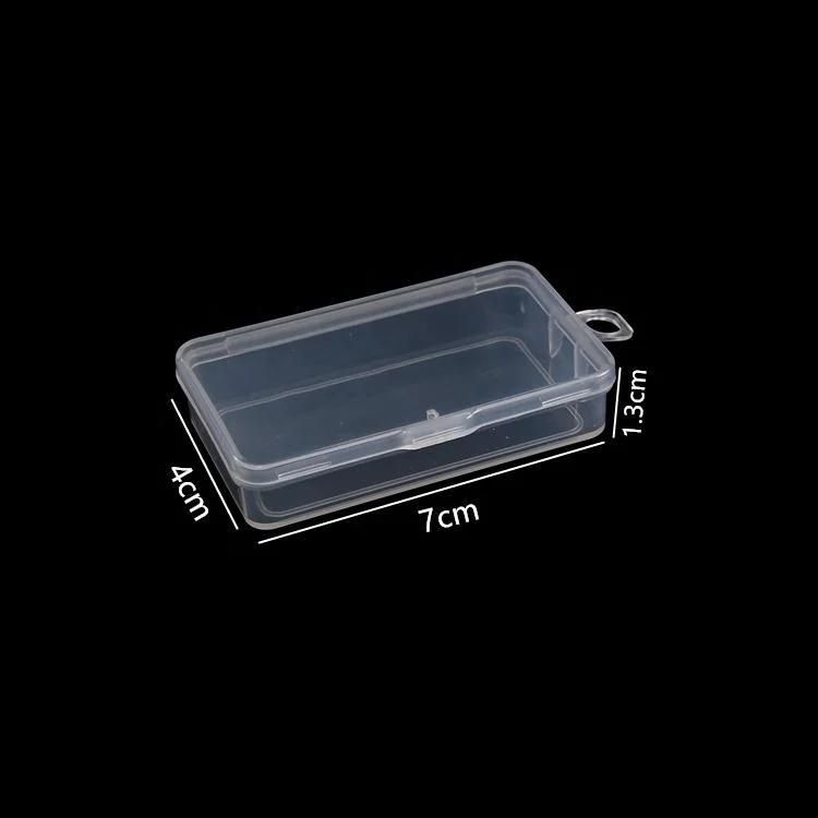 Small Lidded Clear Plastic Transparent Custom Packaging Box for Trifles Parts Tools Storage Box Jewelry Display Box Screw Case