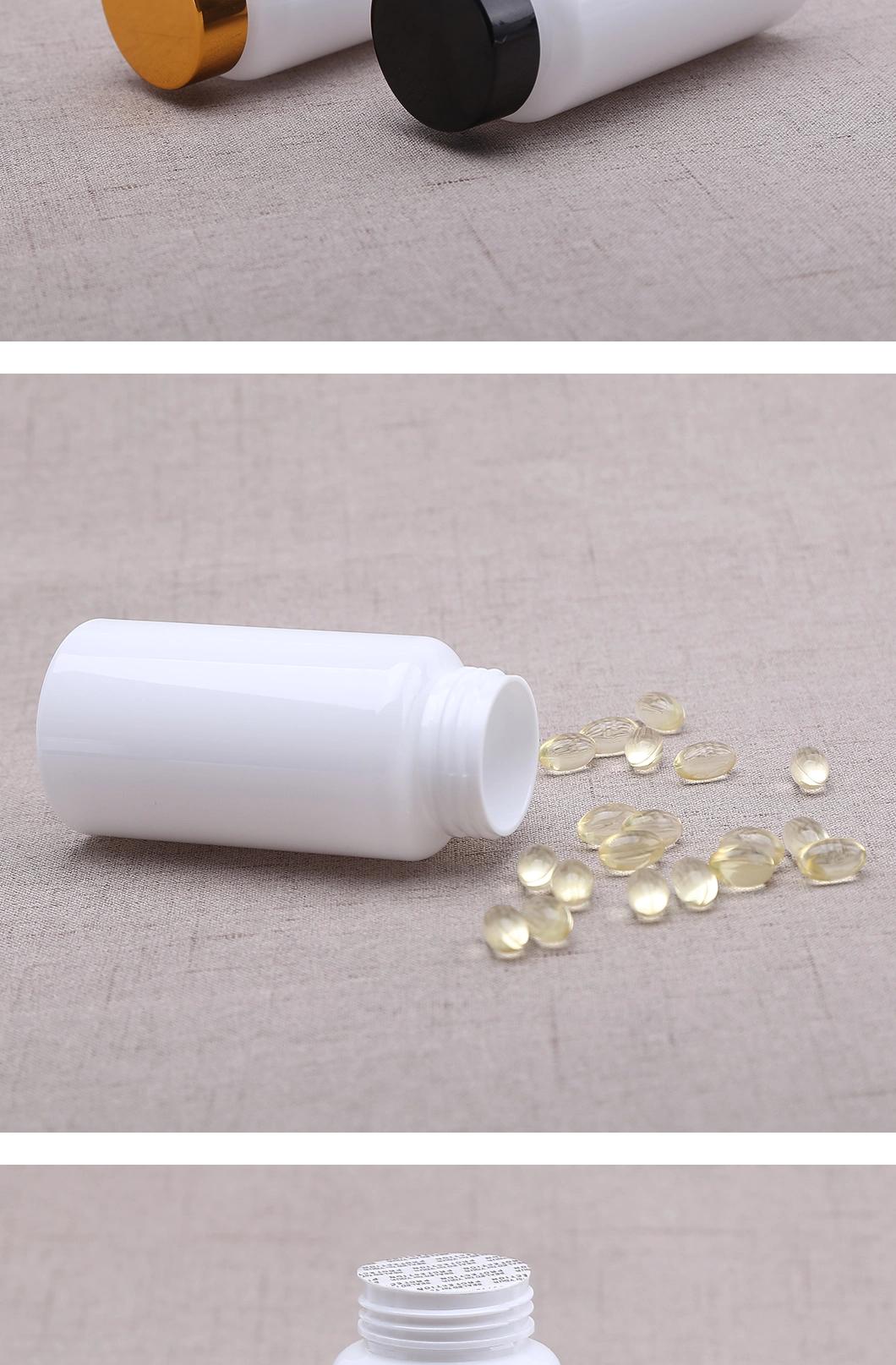 150 Ml White Portable Pet Plastic Capsule Health Care Packaging Bottle