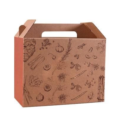 Hotsale Custom Printing Cake Food Packing Gift Paper Box with Handle