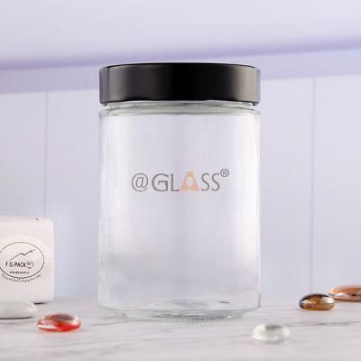 Food Packing Glass Bottle with Screw Cap