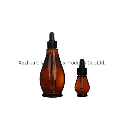 30ml 50ml 100ml Cosmetic Glass Bottle with Dropper