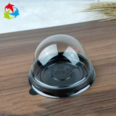 Individual Round Clear Pet Plastic Cupcake Containers