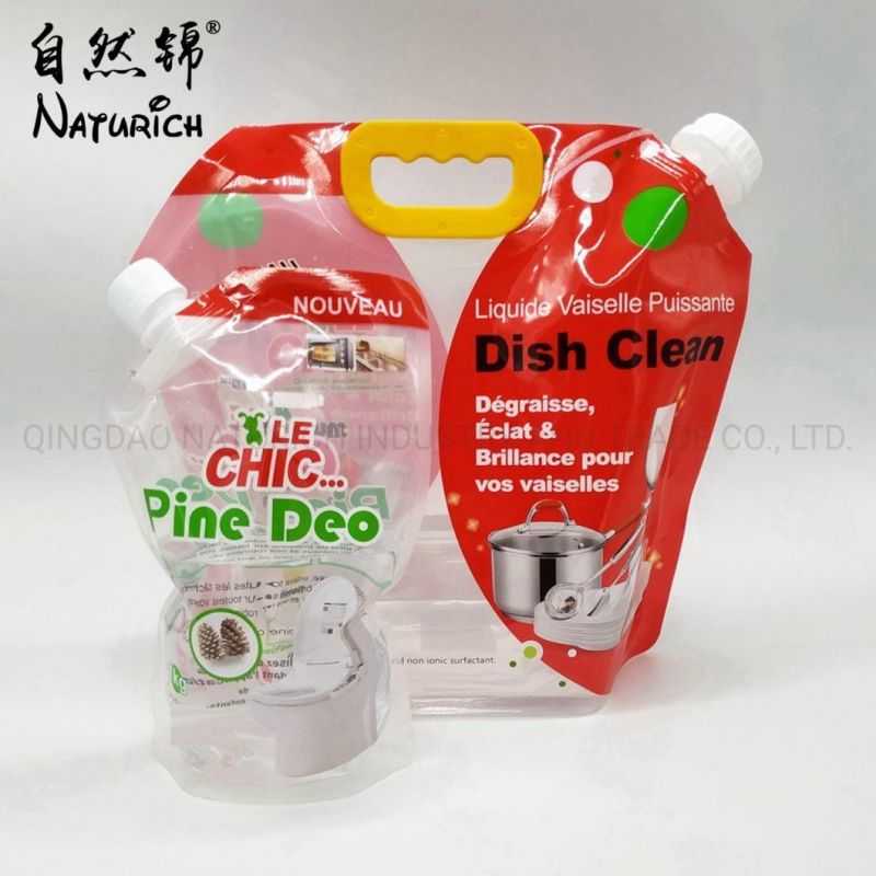 5L Transparent Spout Bag for Beer Fruit Juice Liquid