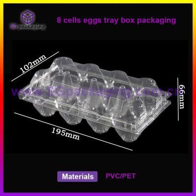 Customized 2/4/6/8/9/10/12/15/18/20/24/28/30 Cells Pet Clear Egg Box