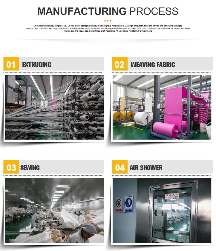 Industry Use 100% PP Woven Big Jumbo Container Big Flexible PP Woven Bulk Bags for Cement