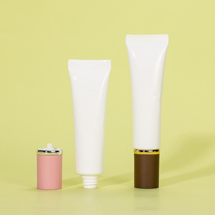 Refillable Plastic Brush Applicator Cosmetic Soft Tube Flat Cosmetic Tube