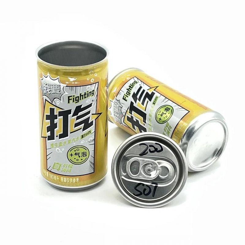 Slim 185ml Soda Cans with 200 Lids