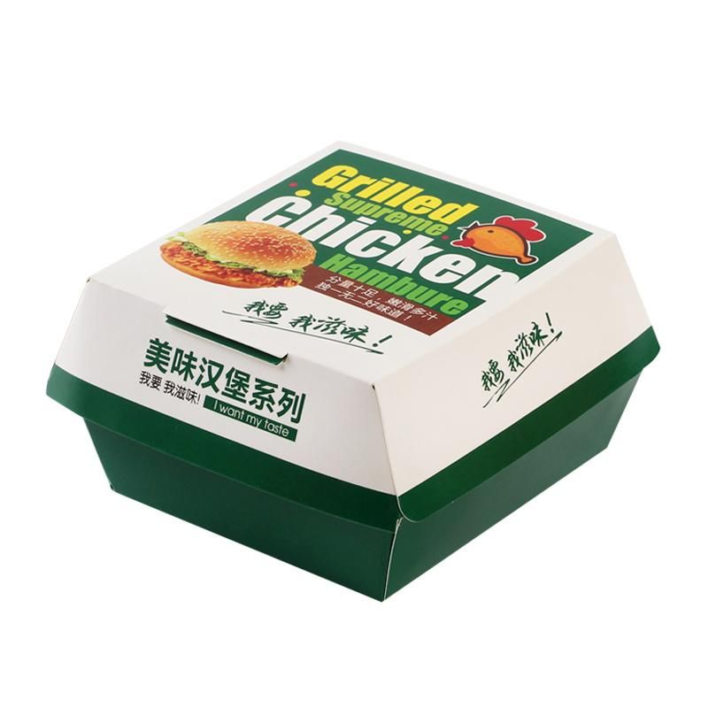 Wholesale Disposable Food Grade French Fries Chicken Nugget Burger Paper Packaging Box Paper Food Box