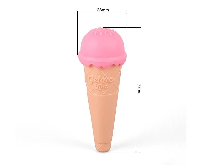 Cute Ice Cream Shape 8ml Cute Ice Cream Lip Gloss Tubes Lip Gloss Packaging for Cosmetic Packaging Makeup Packaging