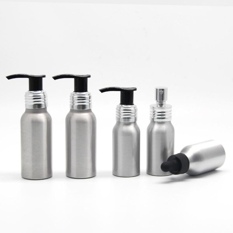 Mini Size Refillable Unbreakable 5 Star Hotel Amenity Aluminum Bottle