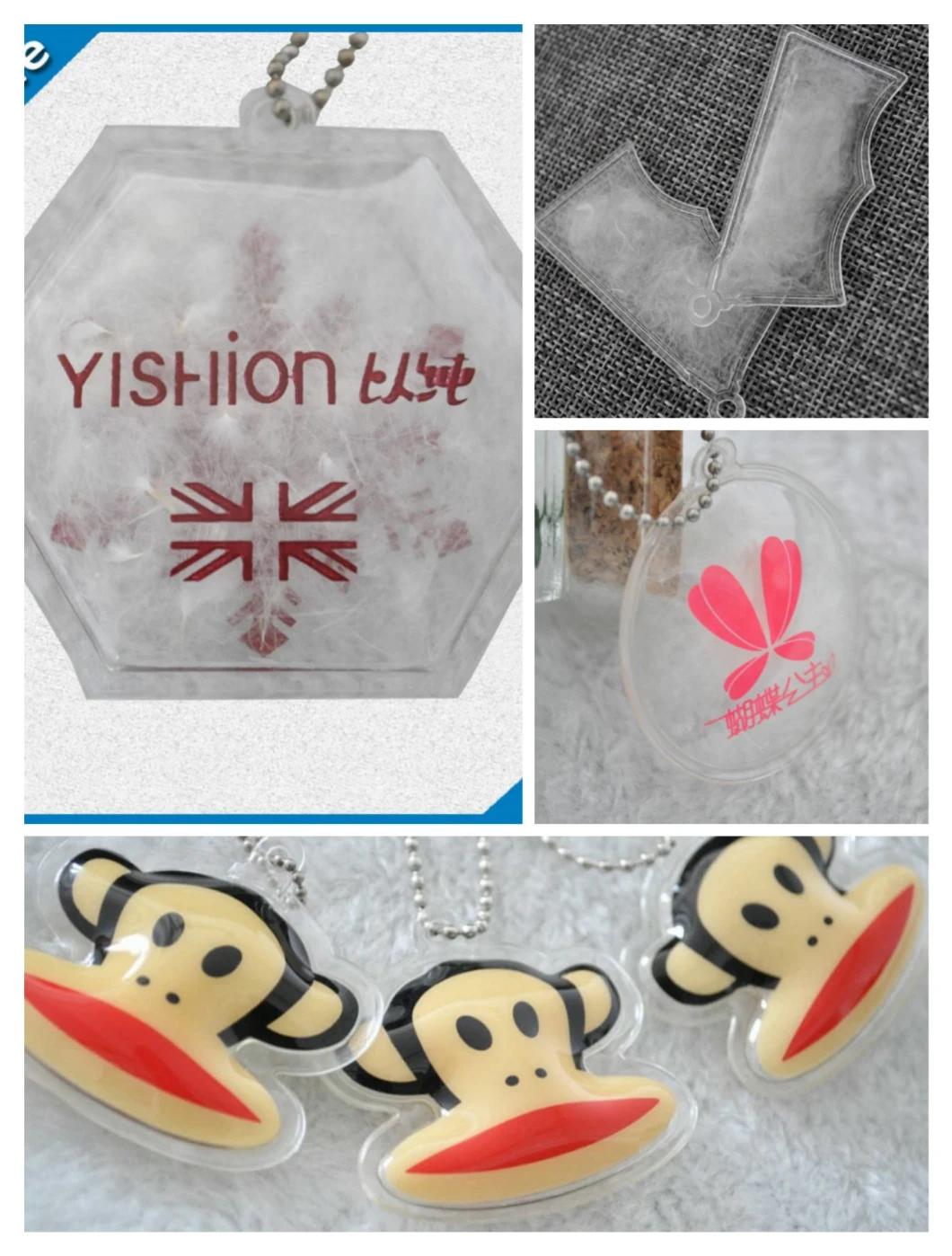 PVC Eco-Friendly Customized Inflatable Tea-Leaf Feather Down Label for Display