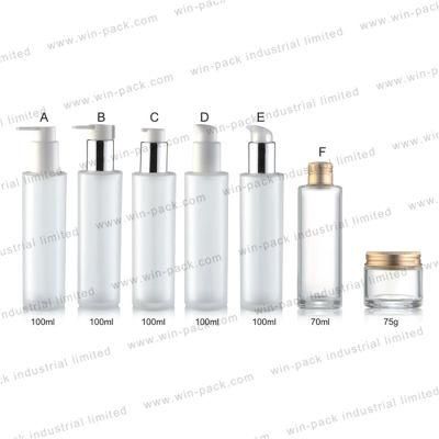 70ml 100ml Clear Frosted Empty Body Lotion Bottles with Pump Manufacturers for Sale