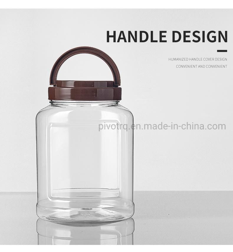 1200ml 40oz Clear Wide Neck Pet Plastic Jar for Food Container