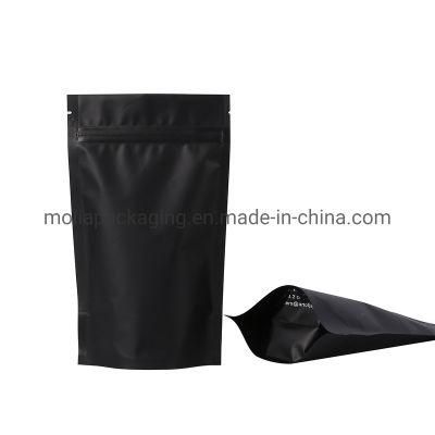 Aluminum Foil Zip-Lock Bags Stand up Pouch Matt Back Laminated Foil Doypack Coffee Tea Packaging Bags with Zipper