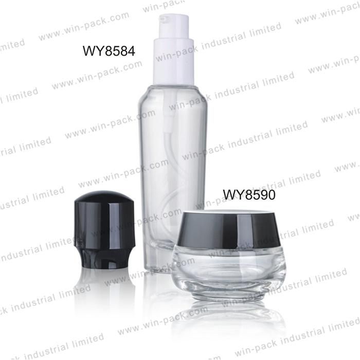 Lotion Bottle Manufacturers Empty Clear Glass Lotion Bottle with Dropper 15ml 30ml 50ml 100ml 120ml