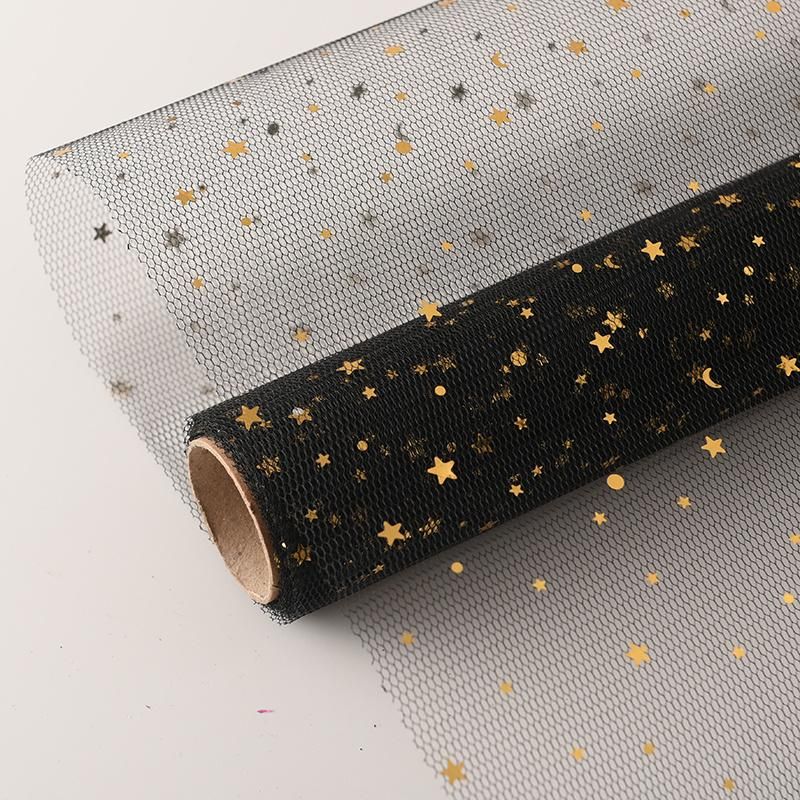 Wholesale Sequins Mesh Flower Wrapping Paper Roll Gift Packaging for Florist Bouquet Wrapping Paper