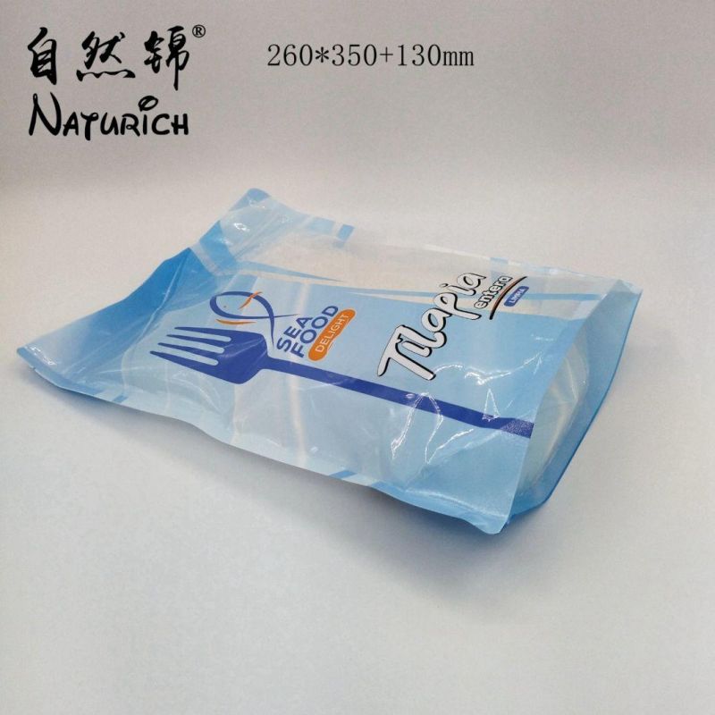 Digital Printing Stand up Zipper Bag for Seafood Transparent Plastic Packing Bag