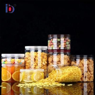 Factory Direct Sale Clear Jar Plastic Candy Jars with Lids for Cotton Candy