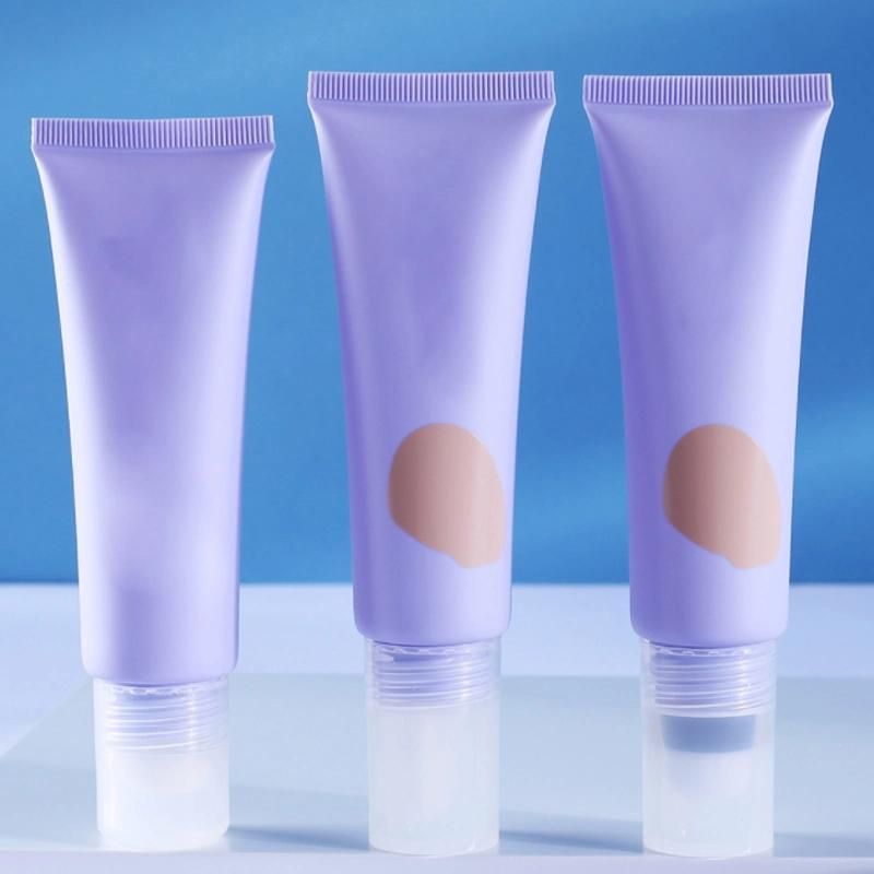 Custom Logo Foundation Bb Cc Cream Packaging Tube Soft Squeeze Cosmetic Tubes with Brush