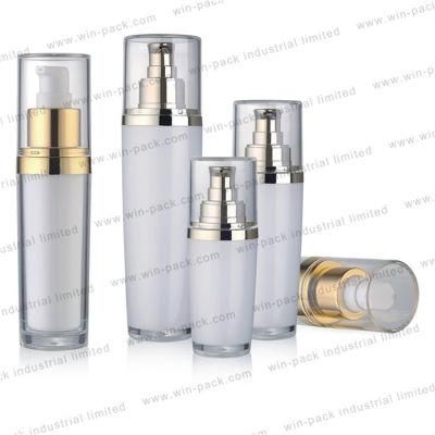 Factory Price Wholesale Aluminium Shoulder Acrylic Serum Bottle 15ml 30ml