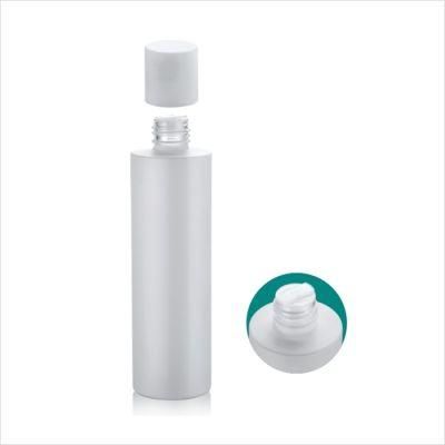 White Color Flat Shoulder Lotion Pump Bottle with Cosmetic Jar Set with Plastic Caps 30/50/100ml