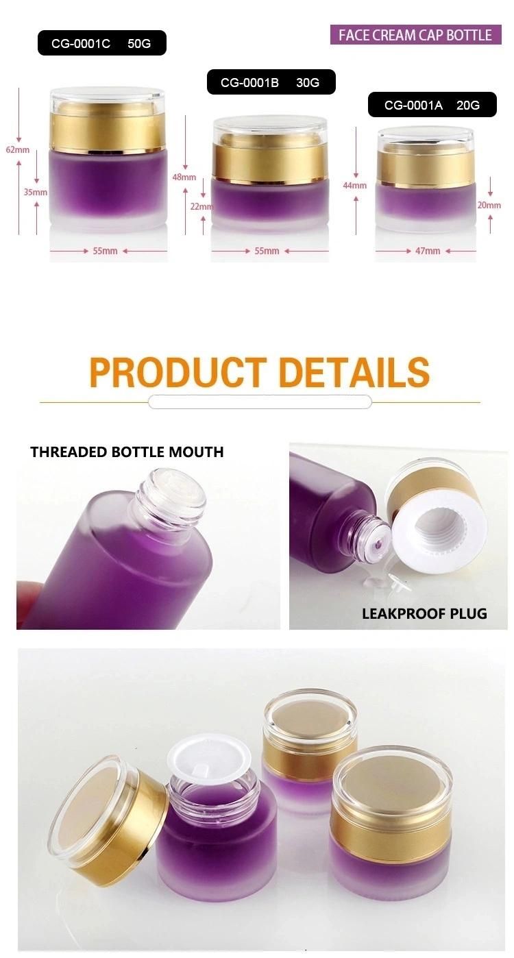 Fashionable Packaging Cosmetic Empty Round Bottle Set