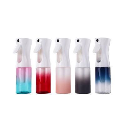 Cosmetic Packaging Plastic Continuous Hair Salon Spray Bottle, 200ml 300ml Refillable Fine Mist Empty Trigger Squirt Bottle Pet Bottle