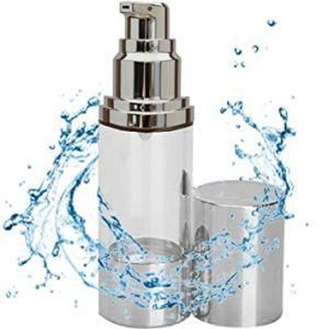 Silver Aluminum Airless Pump Bottles for Cosmetic Packaging-30ml, 1oz