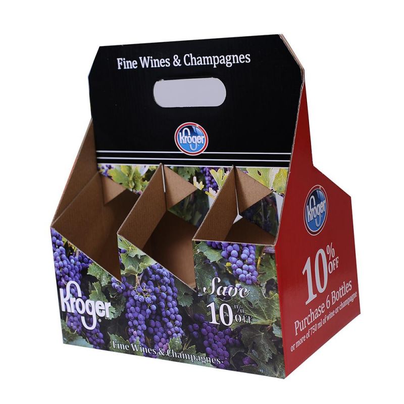 6 Pack Wine Cardboard Beer Bottle Box with Strong Quality