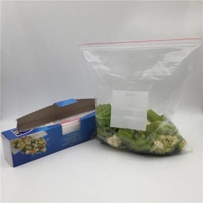 Standard Size Food Packing Double Zipper Freezer Zipper Bags