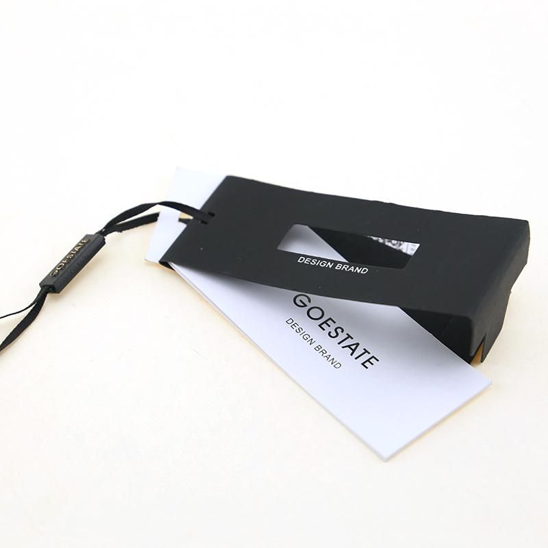 Poyester Strings Black Color Fsc Paper Hangtag