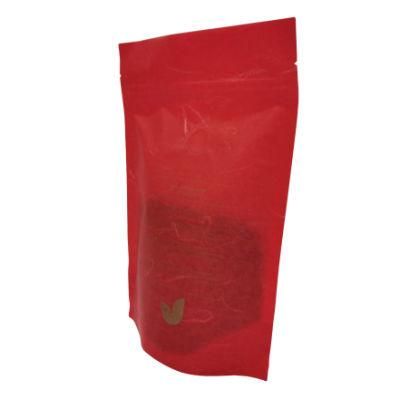 Custom Rice Paper Coffee Bean Packaging Pouch Doypack with Valve
