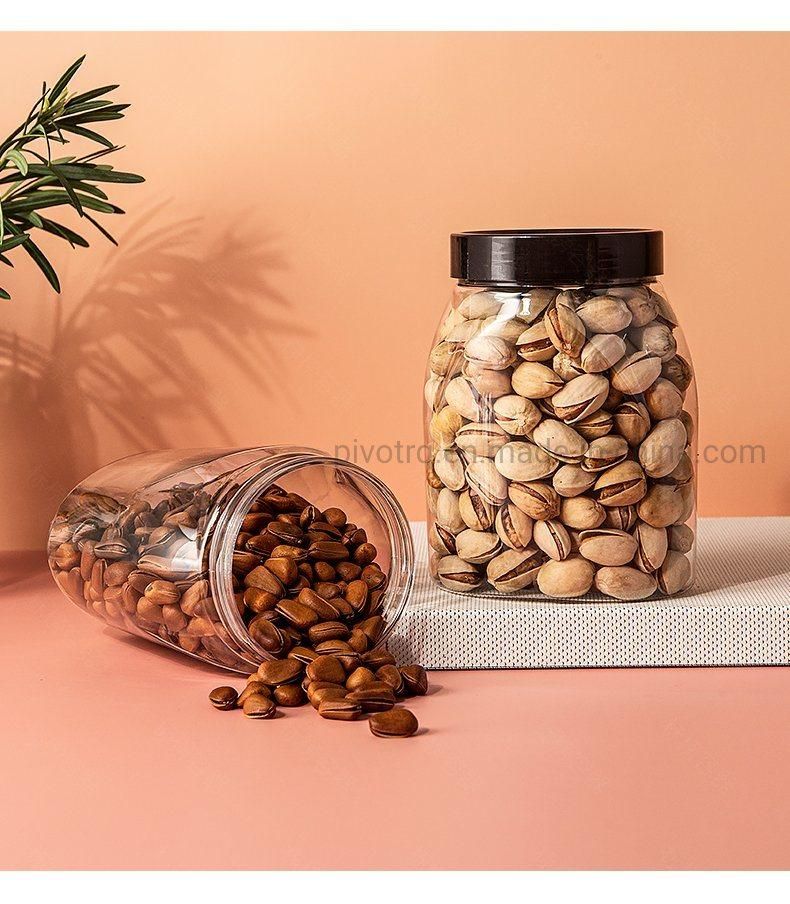 600ml 20oz Clear Plastic Bottle with Lid for Food Nuts Pistachios