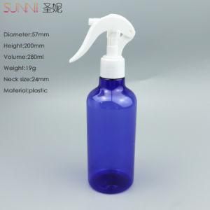 Coloured Bottle with Spray, 280ml Plastic Bottle