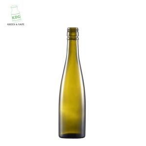 Glass Bottle Factory High Quality Wholesale Customize Screw Cap Green Glass Bottle for Liquor