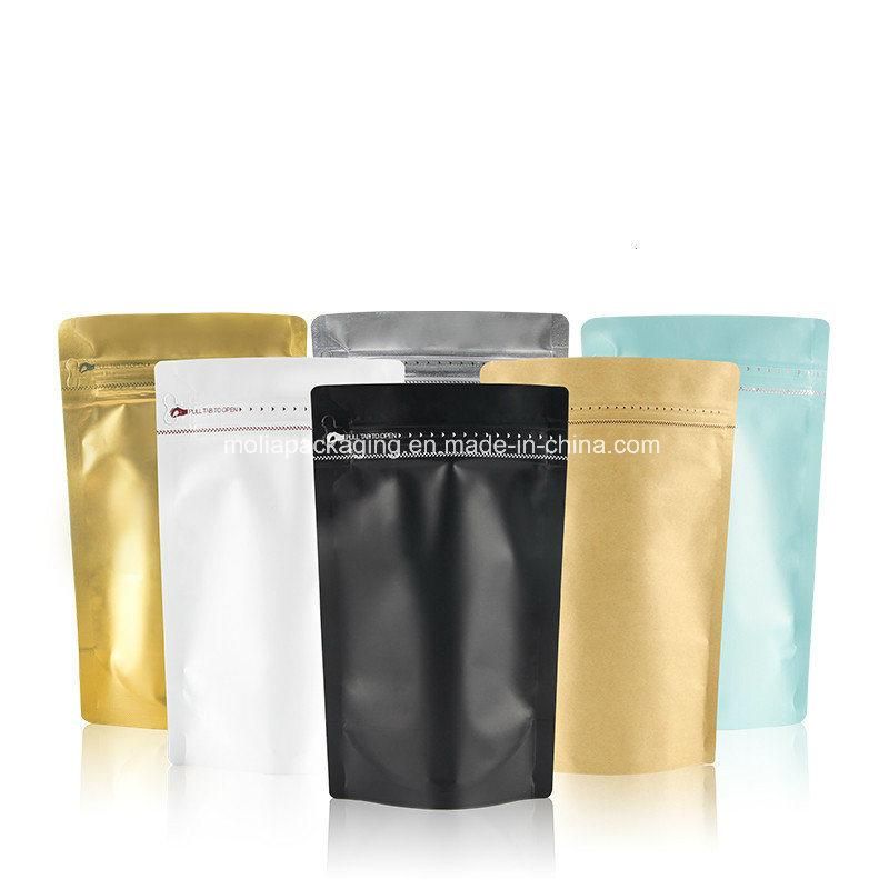 Stand up Airtight Smell Proof Zipper Pouch Bags for Herb Coffee Powder Storage 4 Oz