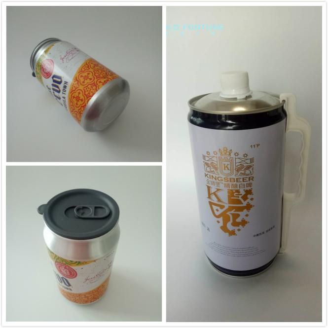 250ml Juice Energy Soft Drink Open Aluminum Beverage Can with Lid