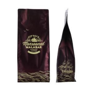 Zipper Silver Custom Printed Laminate Coffee Tea Nut Snack Plastic Food Packaging Bag