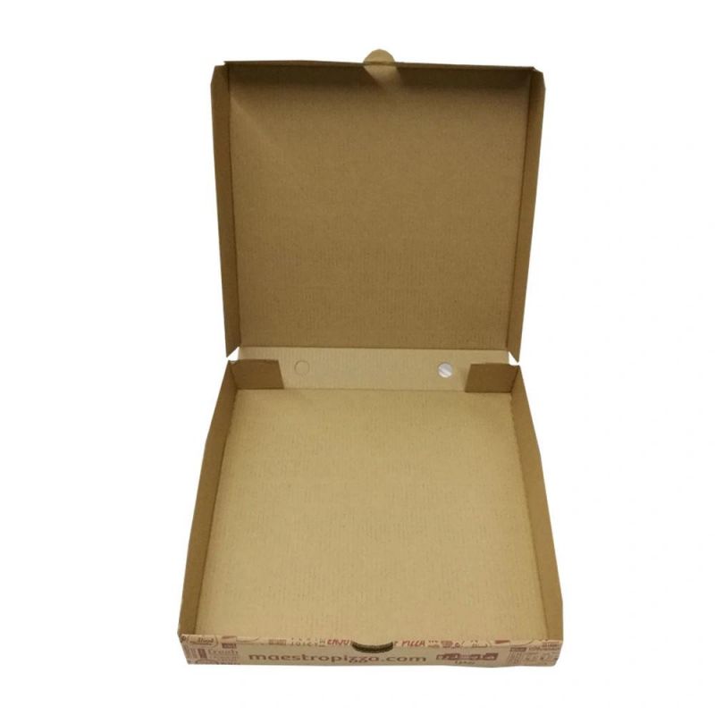 Professional Factory Custom White Pizza Box Tuck for Packaging